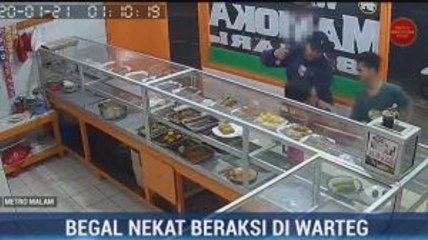 Aksi Begal di Warteg Jaksel