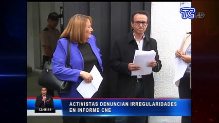 Denuncian irregularidades en informe del CNE
