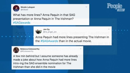 Twitter Reacts to Anna Paquin Having More Lines as SAG Presenter Than in 'The Irishman'