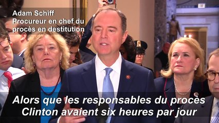 Destitution de Trump: le procureur démocrate accuse les républicains d'organiser un procès "truqué"