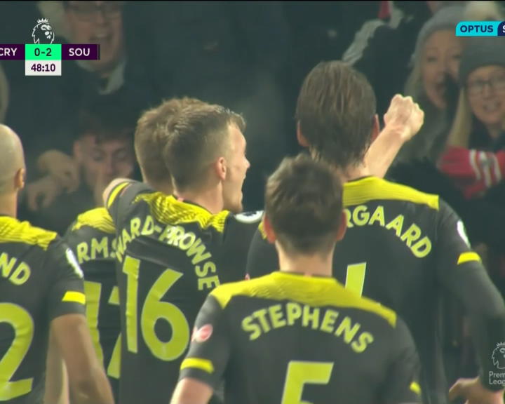 Saints go marching in at Selhurst Park