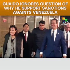 Guaido Ignores Question Of Why He Support Sanctions