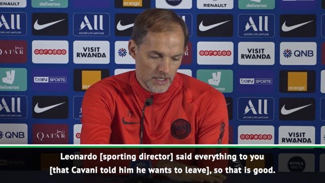 Cavani PSG exit is very possible - Tuchel