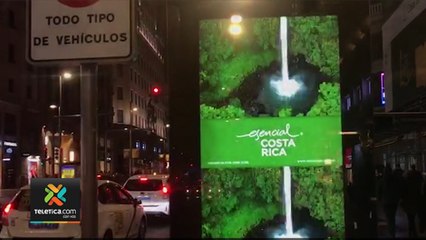 tn7-Gran vía de Madrid se llenó de calurosas imágenes de turismo de Costa Rica-210120