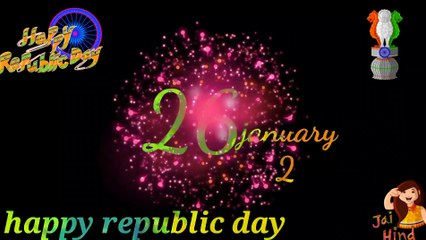 Happy republic day special status. 26january2020 animation status video.