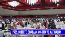 Pres. #Duterte, binalaan ang PMA vs katiwalian