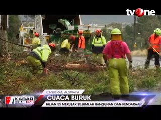 Hujan Es Sebesar Bola Golf Melanda Canberra