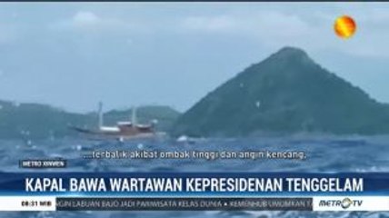 Kapal Berpenumpang Wartawan Istana Terbalik di Labuan Bajo