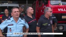 Les dispositifs de sécurité des nouveaux bus électriques présentés aux pompiers