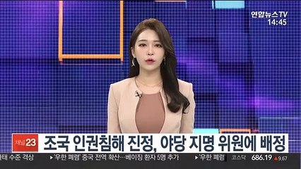 '검찰, 조국 인권침해' 진정 야당 지명 위원에 배정