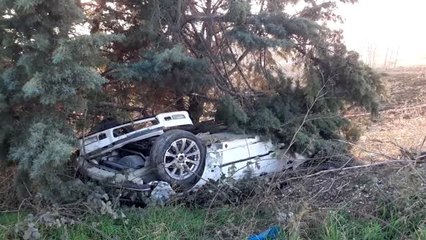 Silivri'de buzlanma nedeniyle araç takla attı: 1 ölü