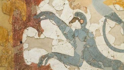 Descubierto el origen de los monos azules de Akrotiri