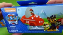 Paw Patrol Easter Toys Nickelodeon Egg Racer Marshall Chase Race Cars Pull Back Pups Toys Kids Video