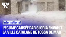 Tempête Gloria: en Espagne, l'écume envahit la ville de Tossa de Mar