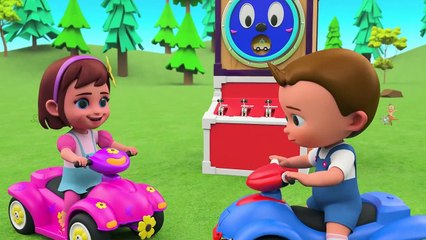 Learn Street Vehicles Names for Children with Baby Boy and Sophia Fun Play with Wheel Toy Set 3D