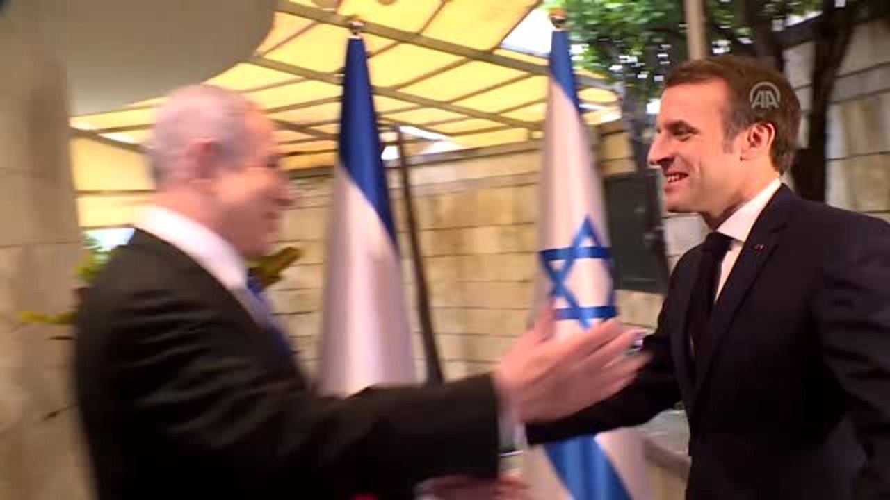 Fransa Cumhurbaşkanı Macron, İsrail'de