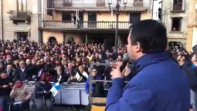 Salvini da Serra San Bruno (Vibo Valentia) (22.01.20)
