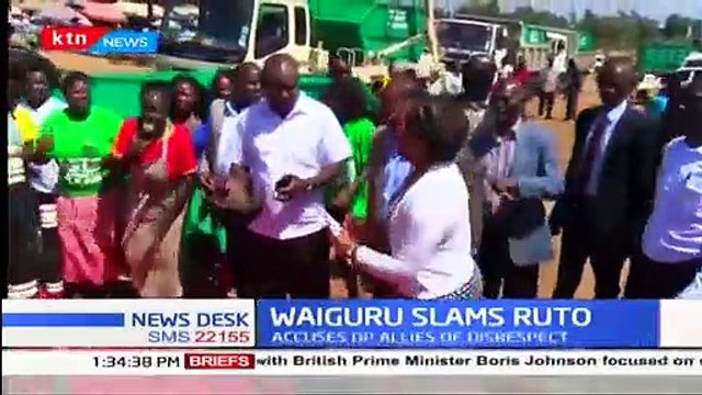 Waiguru slams DP Ruto for disrespecting the president