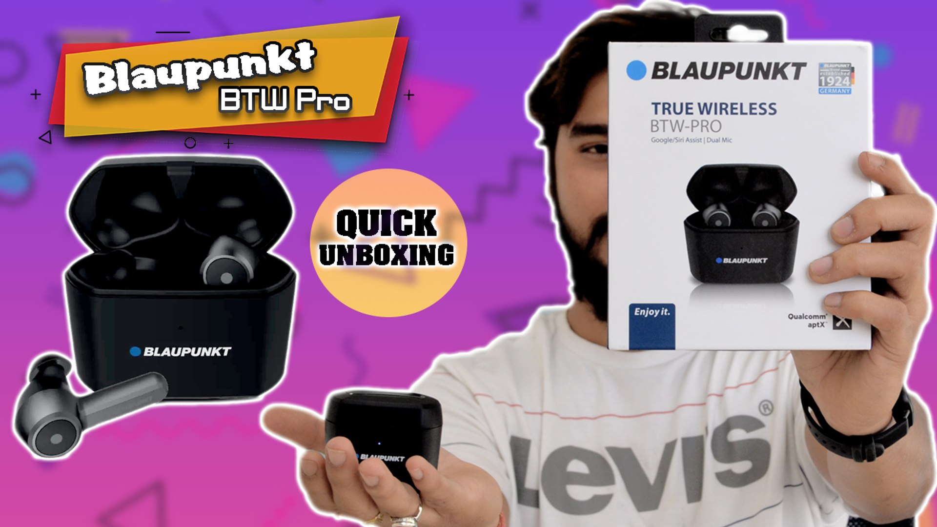 Blaupunkt BTW Pro Truly Wireless Earphones Unboxing And First Impression -  video Dailymotion