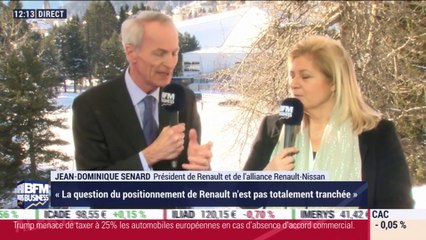 Jean-Dominique Sénard (Renault-Nissan) : "Des taxes américaines sur l'automobile européenne n'apporteraient rien de positif" - 22/01