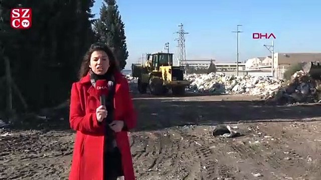 Sokak ortasında moloz yığına vatandaş tepkisi