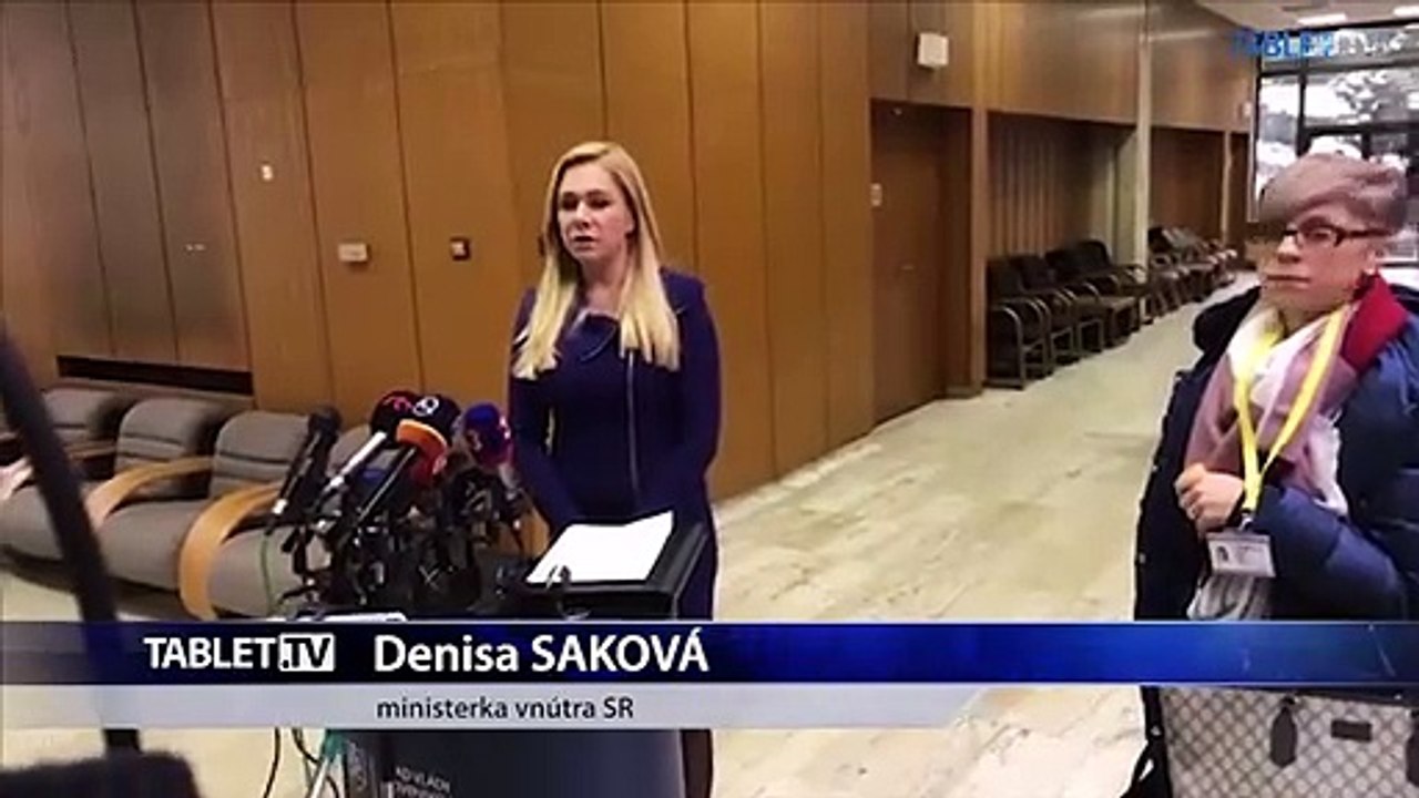 ZÁZNAM: Brífing ministerky vnútra D. Sakovej