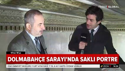 Dolmabahçe Sarayı'nda esrarengiz portre! Duvarlarından tarih fışkırdı
