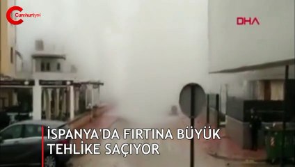 İspanya'da apartman büyüklüğünde dalgalar tehlike saçıyor!