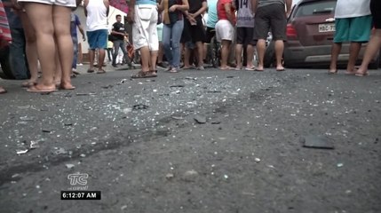 Triple choque causado presuntamente por tres ocupantes ebrios en Manabí