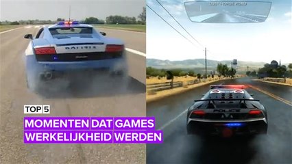 Soms lijkt de werkelijkheid heel erg op een game