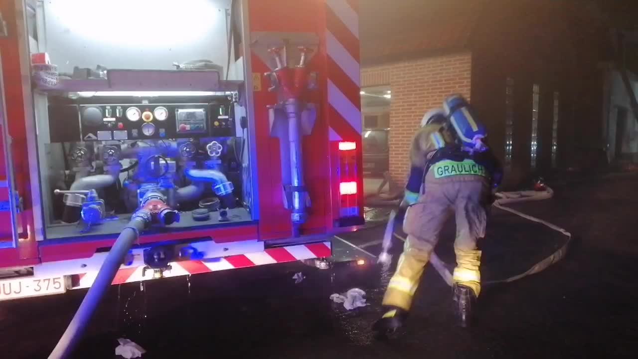 Terrible incendie dans l'impasse de la chaussée d'Aelbeke, en janvier 2020, à Mouscron