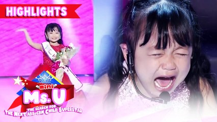 Trisha Andrada is crowned as the Mini Ms. U of the day | It's Showtime Mini Miss U