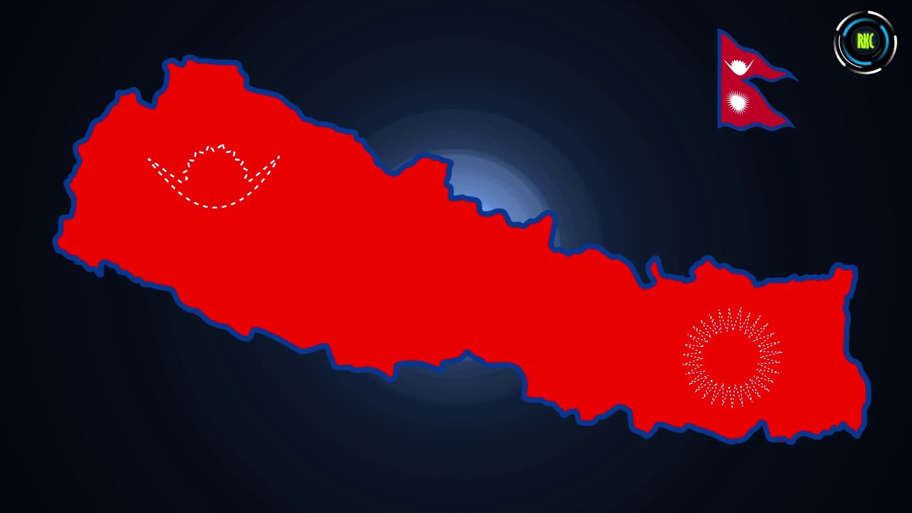 Nepal Map Animation  HD नेपालको नक्सा ।