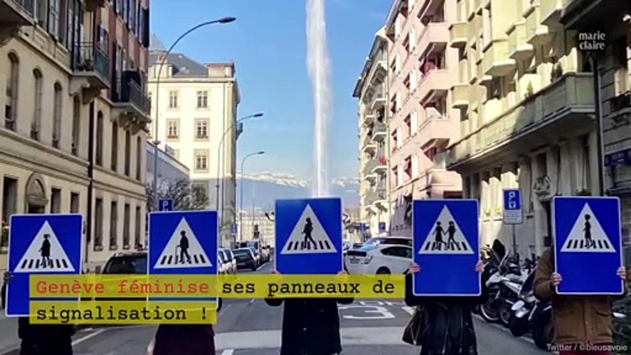 Femmes âgées, lesbiennes... à Genève, les panneaux de signalisation se féminisent
