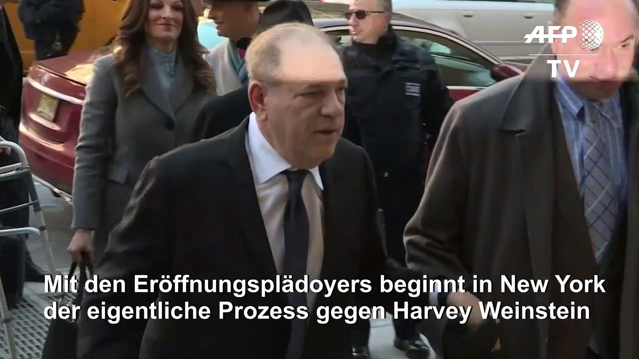 Eröffnungsplädoyers im Prozess gegen Weinstein