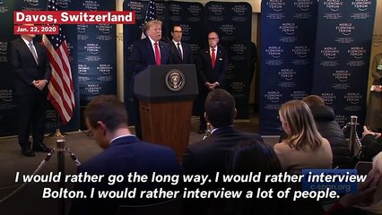 Trump Doesn't Want John Bolton To Testify In Impeachment Trial Because 'He Knows Some Of My Thoughts'