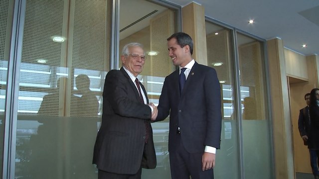 Guaidó se reúne en Bruselas con Borrell y Schinas