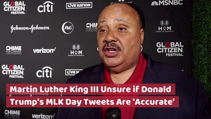 Martin Luther King III On Trump Tweets