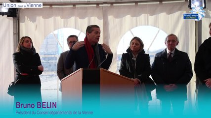 Première pierre du 35e collège - Intervention de Bruno BELIN