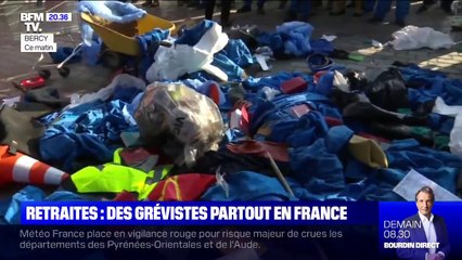 Réforme des retraites: les grévistes continuent les actions partout en France