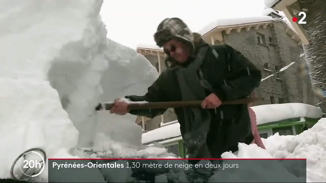 Pyrénées-Orientales : jusqu'à 1,30 mètre de neige en montagne