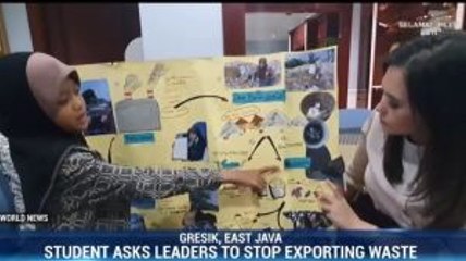 Student Asks Leaders to Stop Exporting Waste