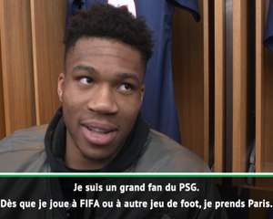 Tải video: NBA - Giannis Antetokounmpo (Milwaukee) fan de Zlatan, Neymar & Mbappé :''À FIFA, je prends toujours le PSG''