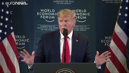 ترامب يطلق معركته التجاريه ضد أوروبا من منتدى دافوس
