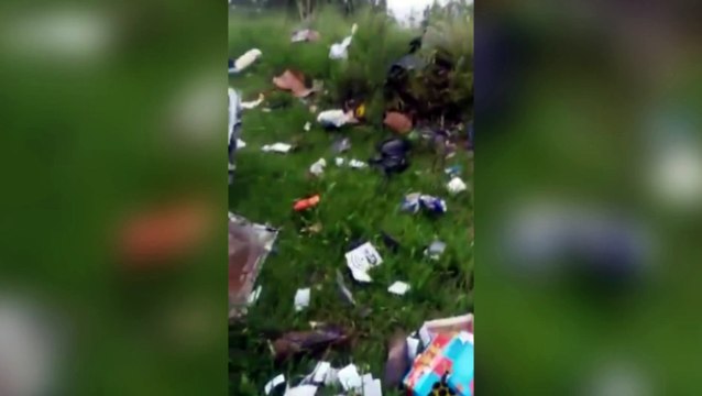 Vídeo mostra destruição após acidente envolvendo caminhonete de Cascavel, na BR-277, em Guarapuava