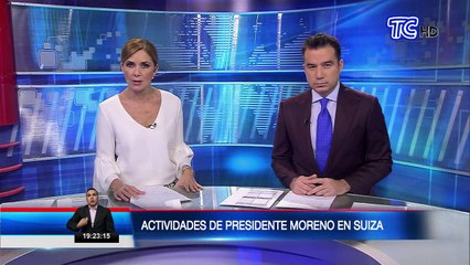 Presidente Moreno cumplió actividades en Suiza