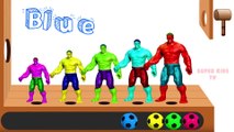 Learn Colors with Hulk and Marvel Avengers Soccer Balls Wooden Hammer Xylophone for Children Toddlers