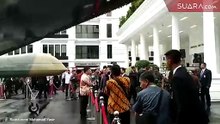 Prabowo Dampingi Jokowi Tinjau Pameran Alutsista Produksi Indonesia