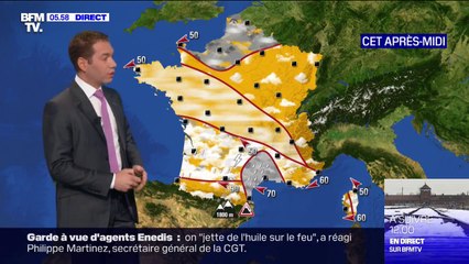 Un temps froid et sec au nord et toujours d'importantes pluies dans le sud ce jeudi