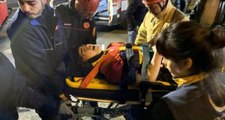 Ataşehir'de otomobille kaza yapan 14 yaşındaki çocuk bacağından oldu